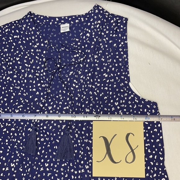 Old Navy Navy Blue Print Dress | XS - Picture 5 of 10